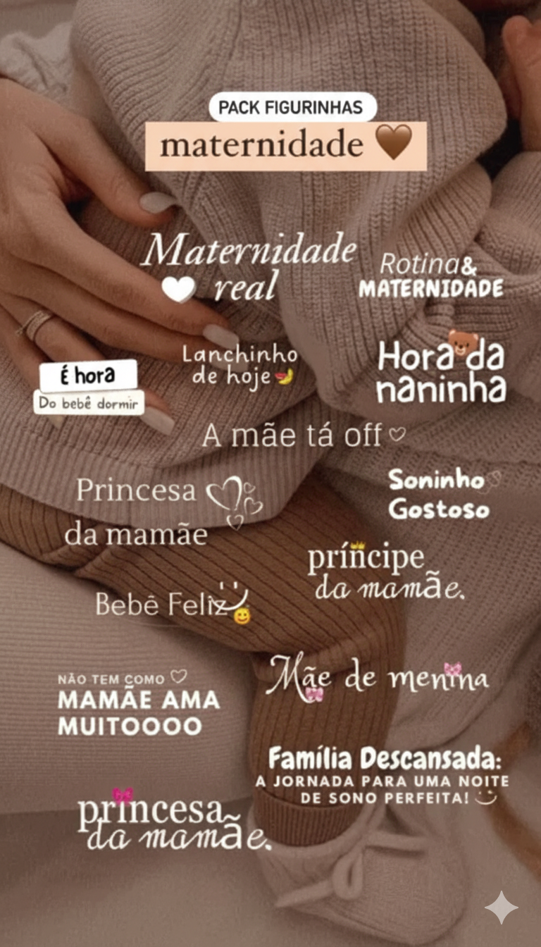 Exemplo de figurinhas do Story Pro 7