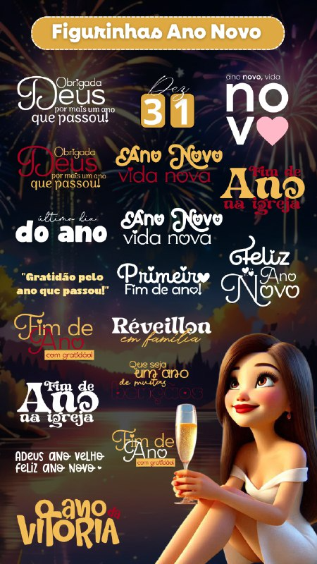 Exemplo de figurinhas do Story Pro 5